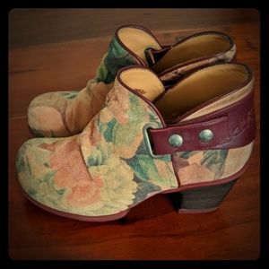 John Fluevog Hopeful Holly Floral Ankle Boot